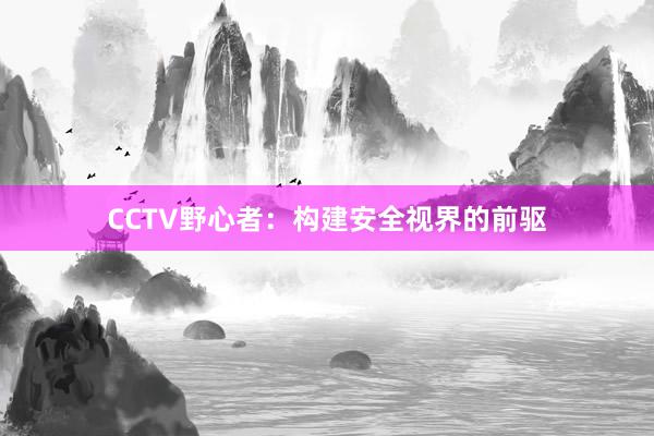 CCTV野心者：构建安全视界的前驱